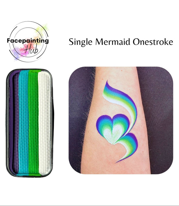 Face Painting Hub - Single Mermaid Onestroke