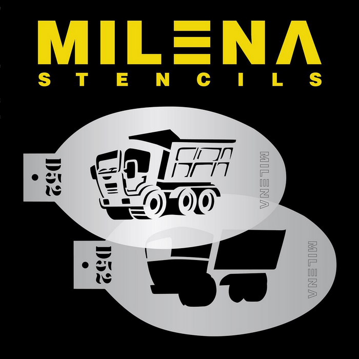 Milena Double Stencil - Dump Truck