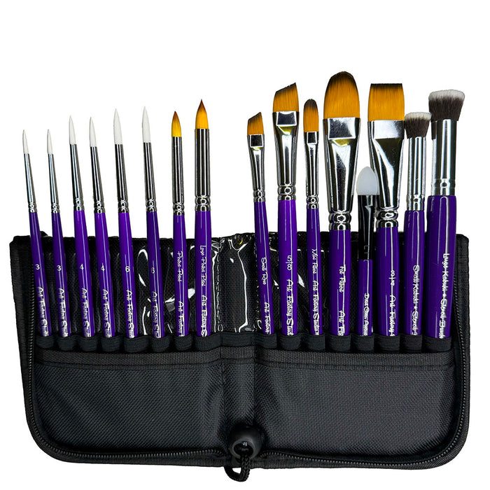 Mini 17-Brush Holder / Easel & Carrying Case by the Art Factory