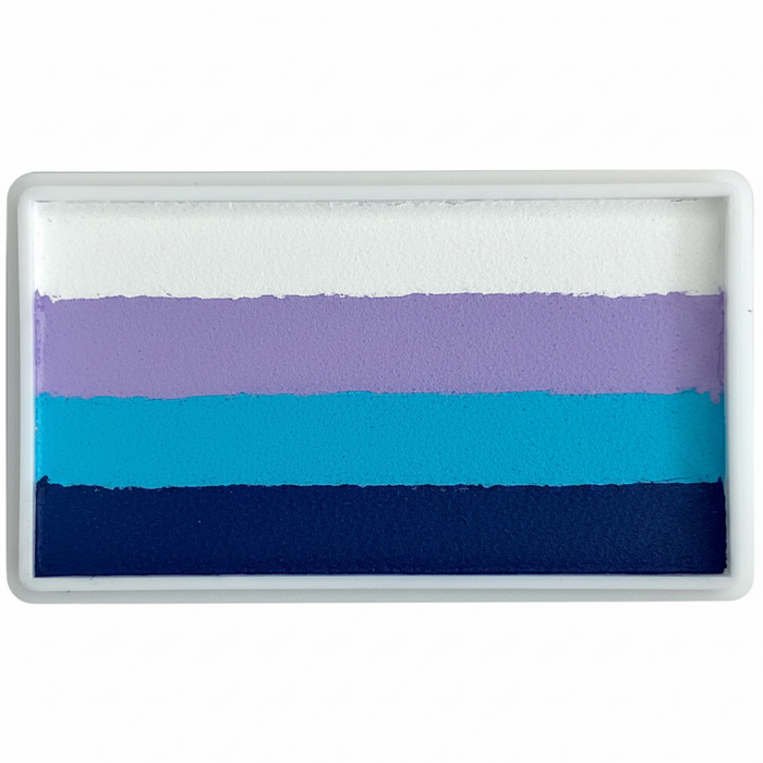Monsoon One Stroke  blue purple and white face paint
