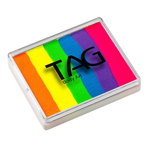 Tag Face Paint Split Cake - Neon Rainbow 50gr