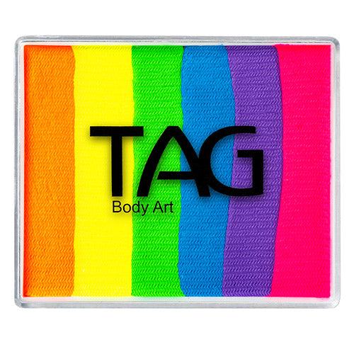 Tag Face Paint Split Cake - NEON Rainbow 50gr — www.artfactoryus.com