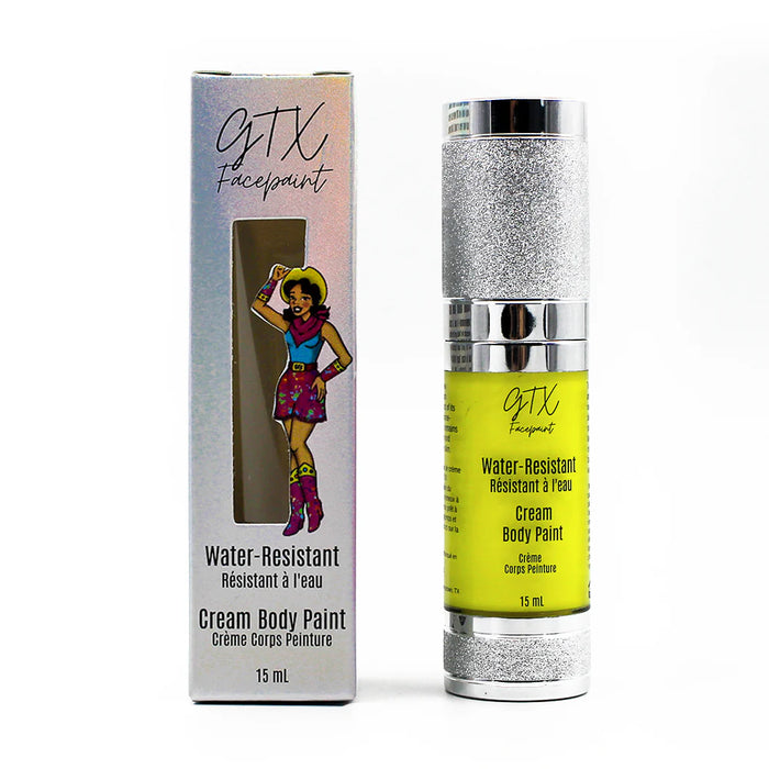 GTX Water-Resistant Cream Body Paint - Moon Yellow  - Neon