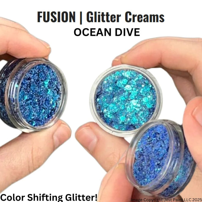 Fusion Body Art | Glitter Creams - Ocean Dive 10ml (Color Shifting)