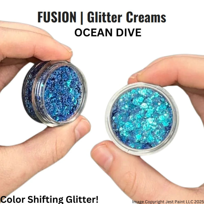 Fusion Body Art | Glitter Creams - Ocean Dive 10ml (Color Shifting)