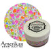 Orion Pink Yellow orange chunky Glitter cream jar