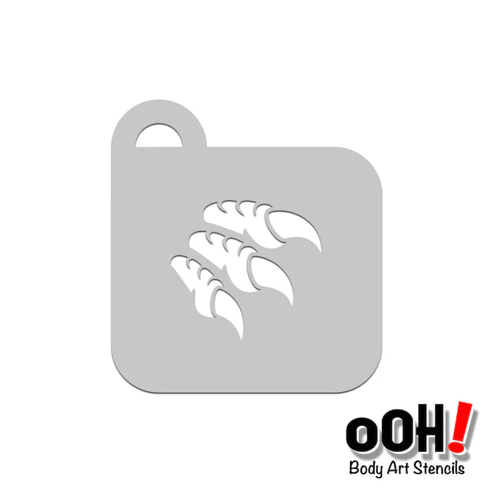 P12 Dino Claw Petite Ooh! Face Painting Stencil