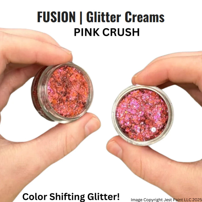 Fusion Body Art | Glitter Creams - Pink Crush 10ml (Color Shifting)