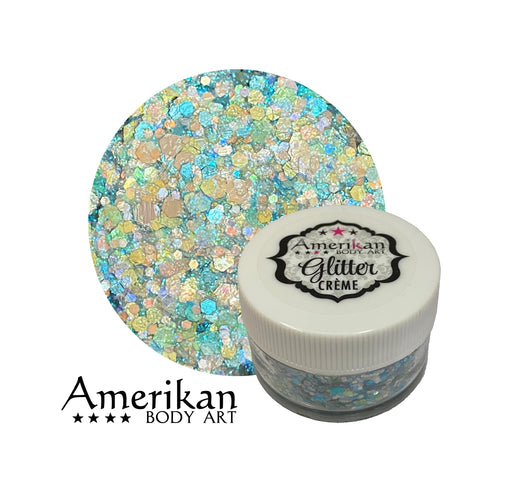 Pisces Chunky Glitter cream jar