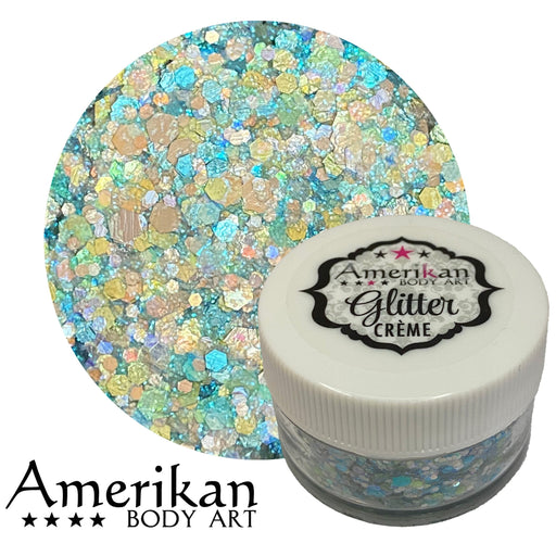 Pisces Chunky Glitter cream jar