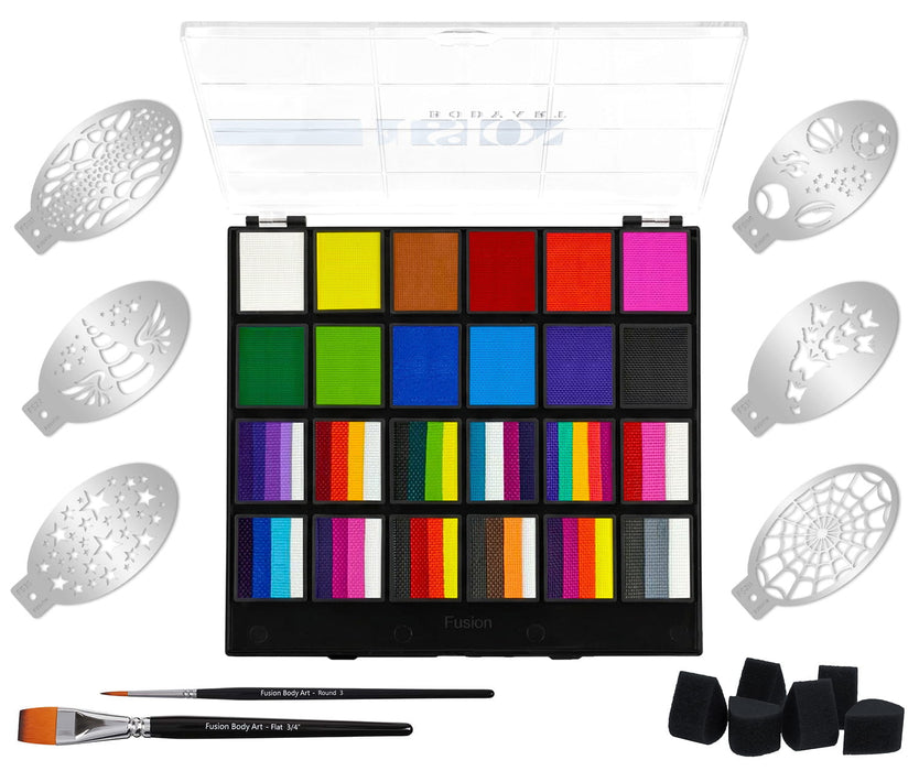 Fusion Body Art - Face Painting Palette | Pro Face Paint Kit