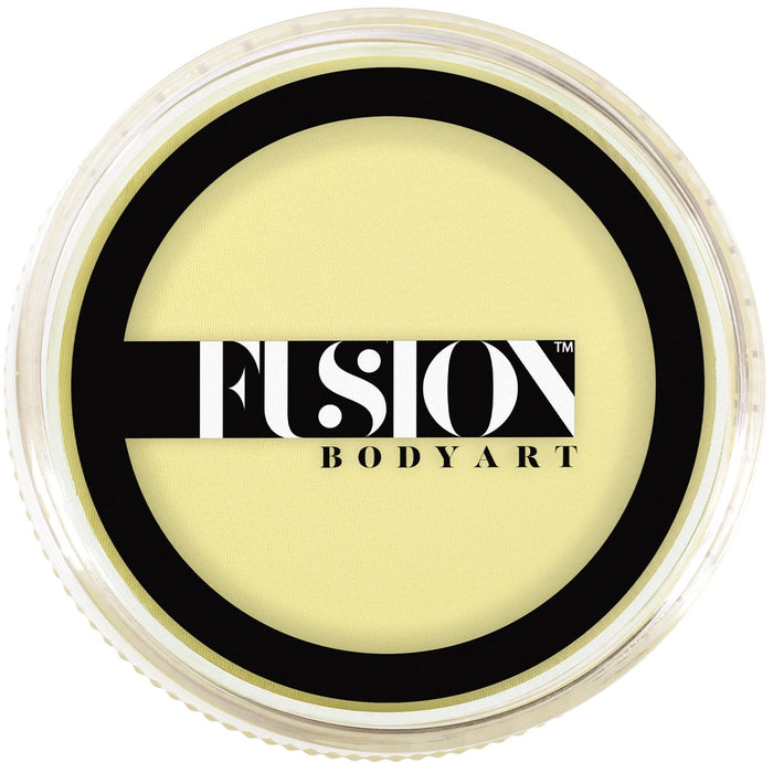 Pastel Yellow Face paint by fusion in a round container