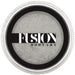 Silver makeup compact with 'Fusion Body Art' logo on a white background