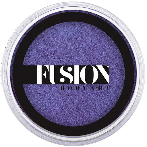 Purple body paint container with Fusion Body Art logo on a white background