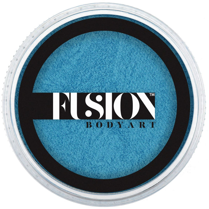 Blue winter in a Fusion Body Art container on a white background