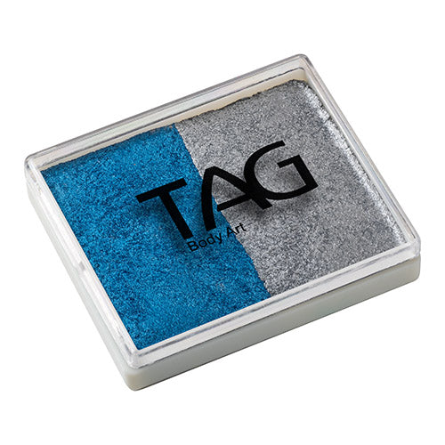 Tag face Paint Split Cake - Pearl Blue & Pearl Silver