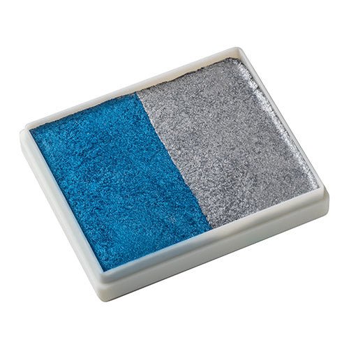 Tag face Paint Split Cake - Pearl Blue & Pearl Silver