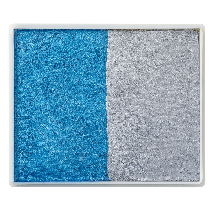 Tag face Paint Split Cake - Pearl Blue & Pearl Silver