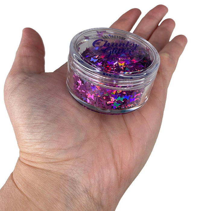 Loose Chunky Glitter - Pink Butterflies • Art Factory
