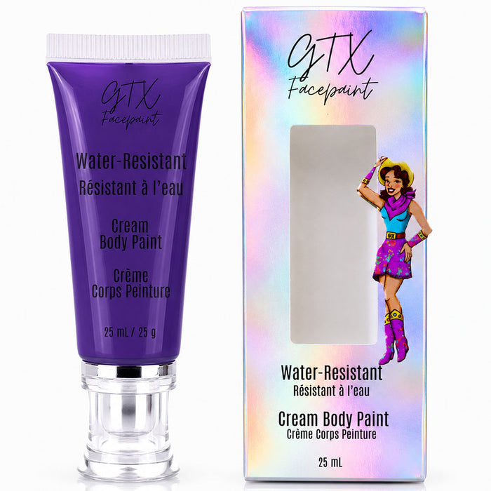 GTX Water-Resistant Cream Body Paint - Plum Pie Purple 25ml