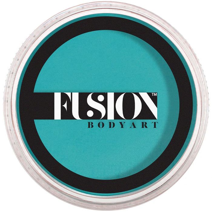 Precious Teal by fusion face paint  in a plastic container