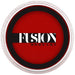 Red face paint container with 'Fusion Body Art' logo on a white background