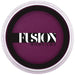 Purple face paint container with 'Fusion Body Art' logo on a white background