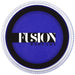 Blue face paint container with 'Fusion Body Art' logo on a white background
