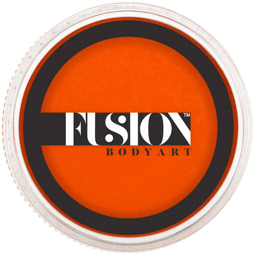 Prime-Orange-Zest face paint by fusion in a round plastic container