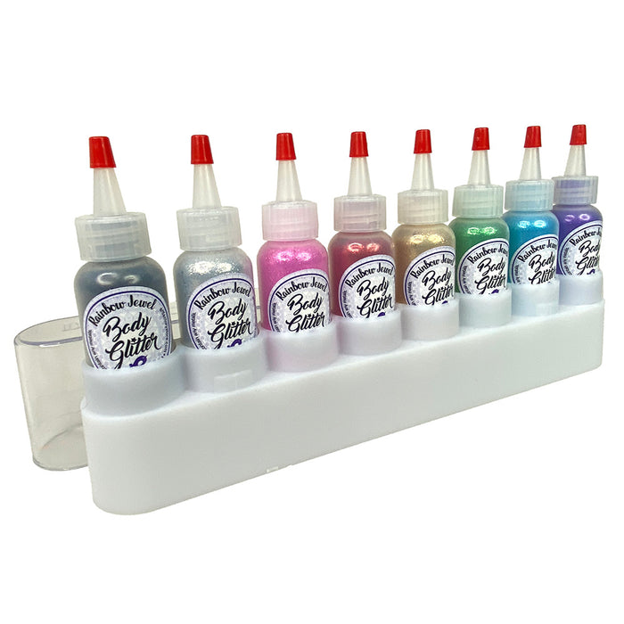 Rainbow Jewel Body Glitter Set - 8 x 1 oz Bottles In A Case