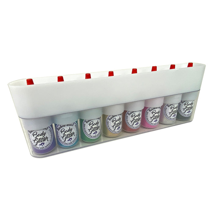 Rainbow Jewel Body Glitter Set - 8 x 1 oz Bottles In A Case