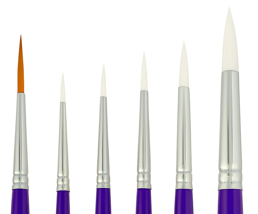 Lines and Swirls 6 Face Paint Art Factory Studio Brush Set