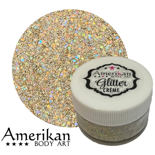 Stardust Gold Glitter cream jar