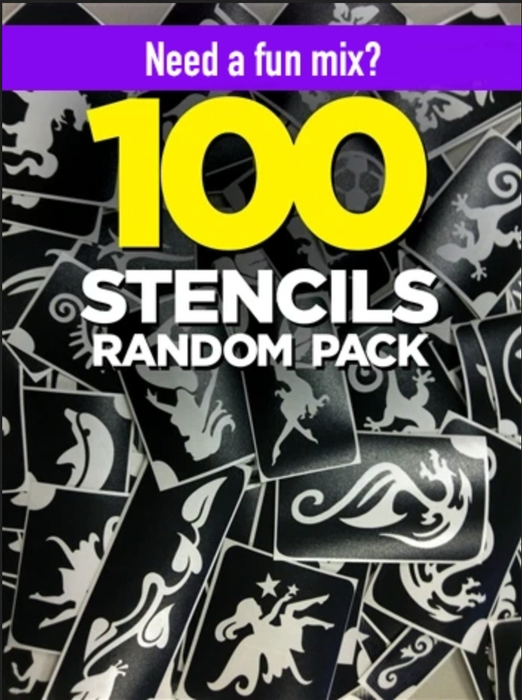 100 Pack of Random Stencils