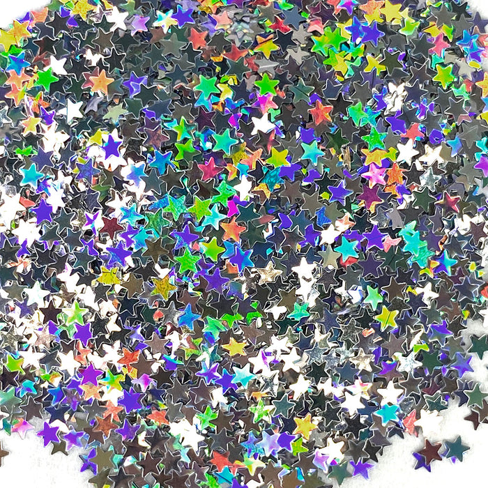 Loose Chunky Glitter - Silver Stars • Art Factory