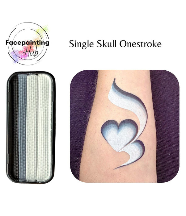 Face Painting Hub - Single Skull Onestroke
