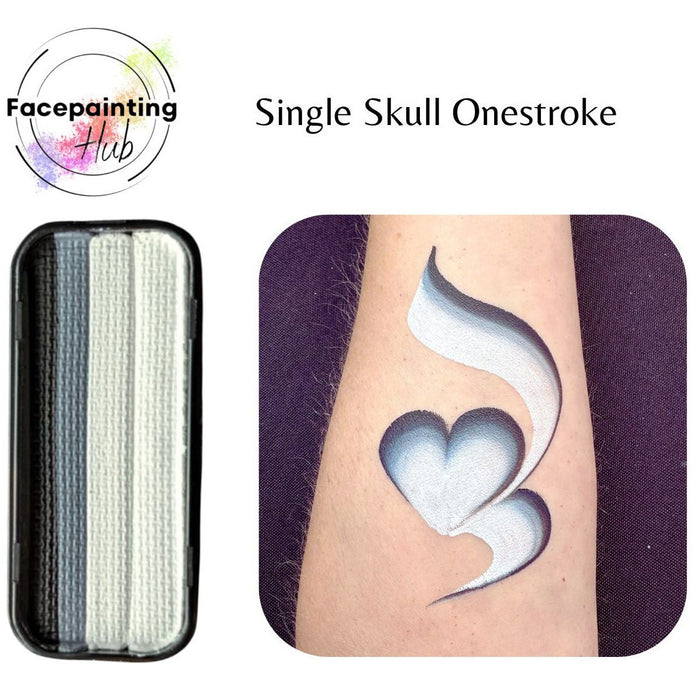 Face Painting Hub - Single Skull Onestroke