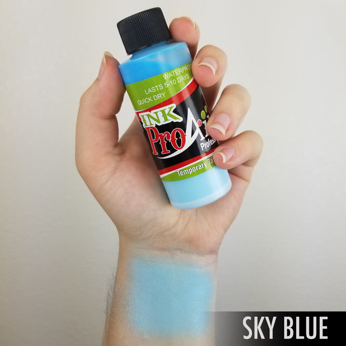 Sky Blue ProAiir INK Alcohol Based Airbrush Body Paint  2oz
