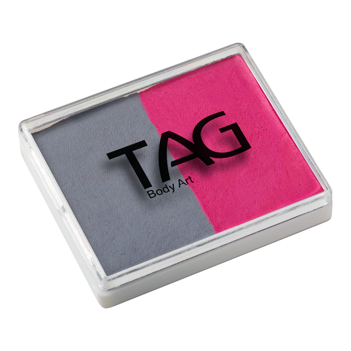 Tag face Paint Split Cake - Soft Grey & Rose Pink