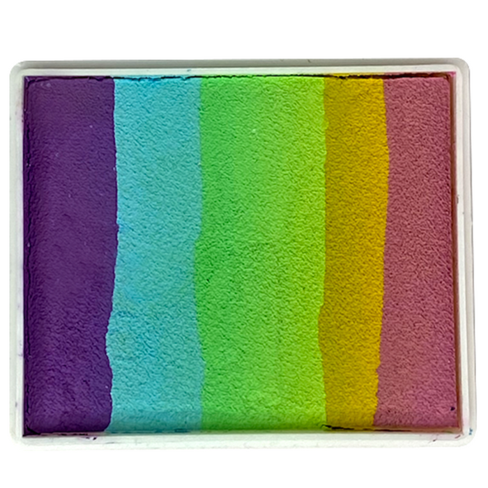 Spring Party Face paint rainbow cake face paint  by DFX 