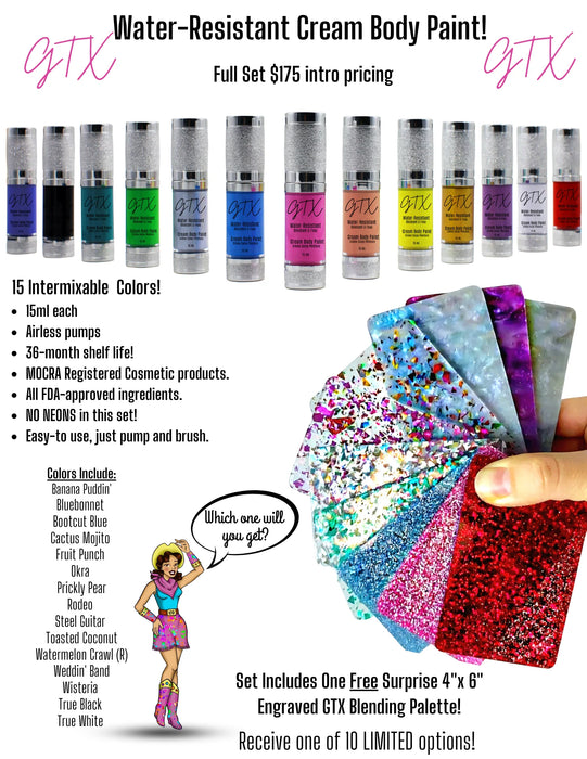 GTX Water-Resistant Cream Body Paint Kit (PRE-ORDER Shipping Early February)