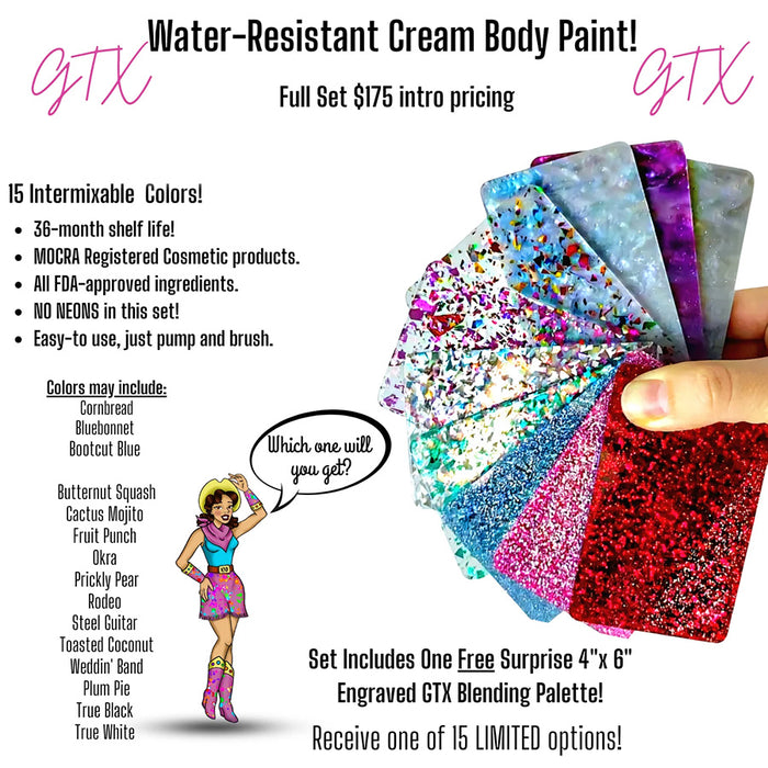 GTX Water-Resistant Cream Body Paint Kit