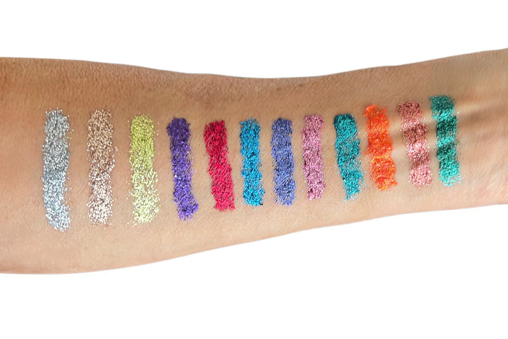 Vivid Gleam Glitter Cream Prismatic Palette – 12 Shade Fine Gleam Glitter Cream
