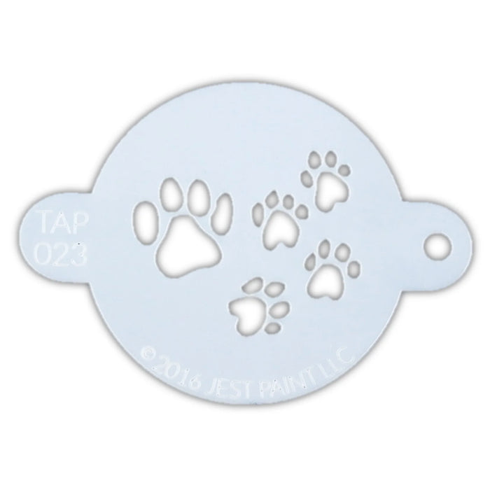 TAP023 Face Painting Stencil - Paw Prints