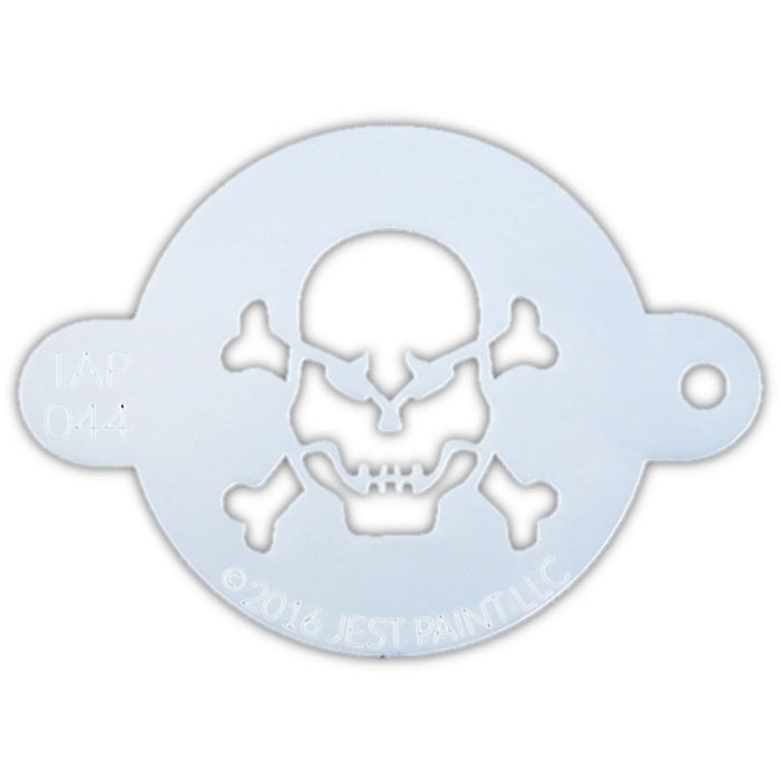 TAP44 face Painting Stencil  - Skull and Bones