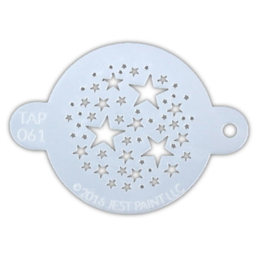 Diva Face Painting Stencil - Stars on Circle