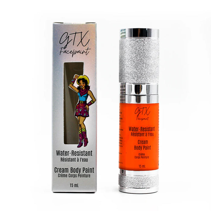 GTX Water-Resistant Cream Body Paint - Tangelo Orange - Neon