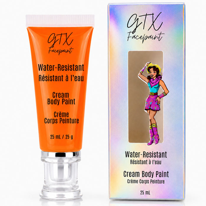GTX Water-Resistant Cream Body Paint - Tangelo Orange - Neon 25ml