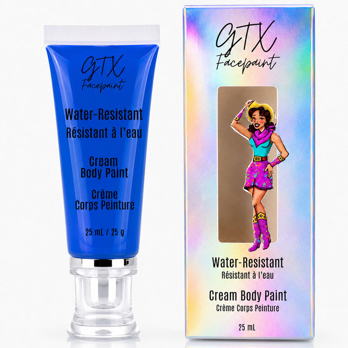 GTX Water-Resistant Cream Body Paint - Texas Sky Blue - Neon 25ml