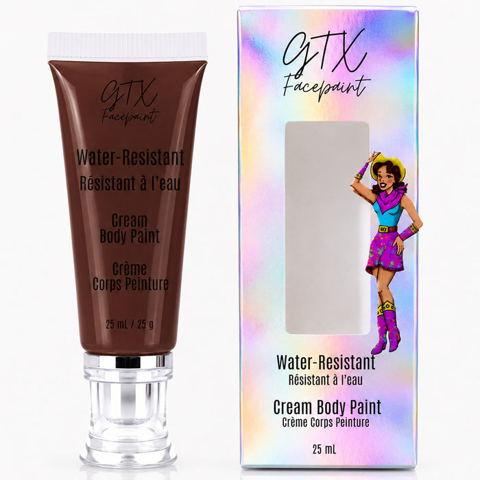 GTX Water-Resistant Cream Body Paint - Toasted Coconut Brown 25ml